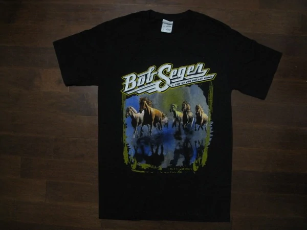 BOB SEGER AND THE SILVER BULLET BAND- AGAINST THE WIND - T-Shirt: